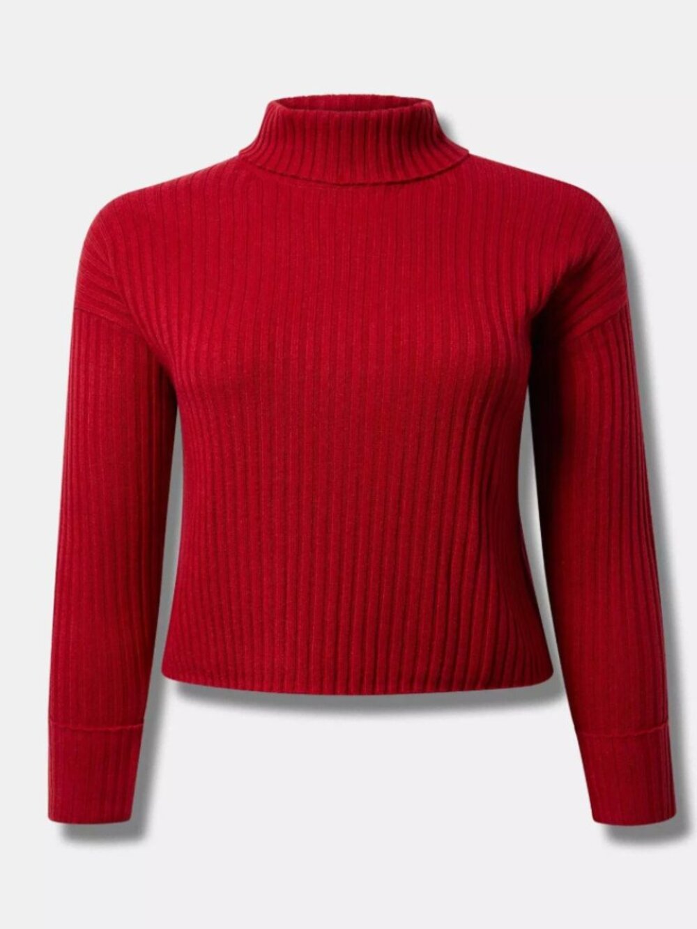Torrid Ribbed Red Sweater Skirt and Turtleneck Set NWT - Women's 1X - Picture 4 of 12
